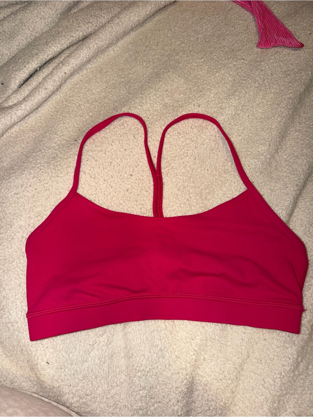 lululemon athletica Hot Pink Strappy Sports Bra